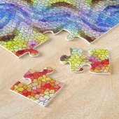 Mooie, heldere Tegel zon Legpuzzel (Zijkant)