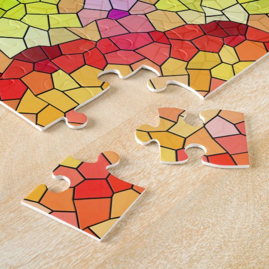 Mooie, heldere Tegel zon Legpuzzel (Zijkant)