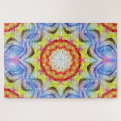 Mooie, heldere Tegel zon Legpuzzel (Horizontaal)