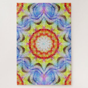 Mooie, heldere Tegel zon Legpuzzel