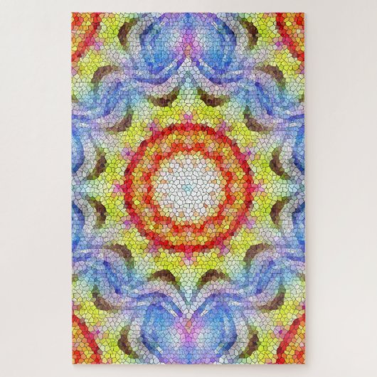 Mooie, heldere Tegel zon Legpuzzel (Verticaal)