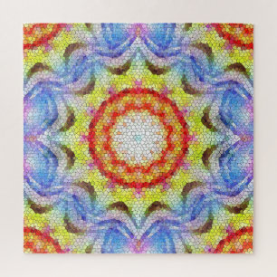 Mooie, heldere Tegel zon Legpuzzel