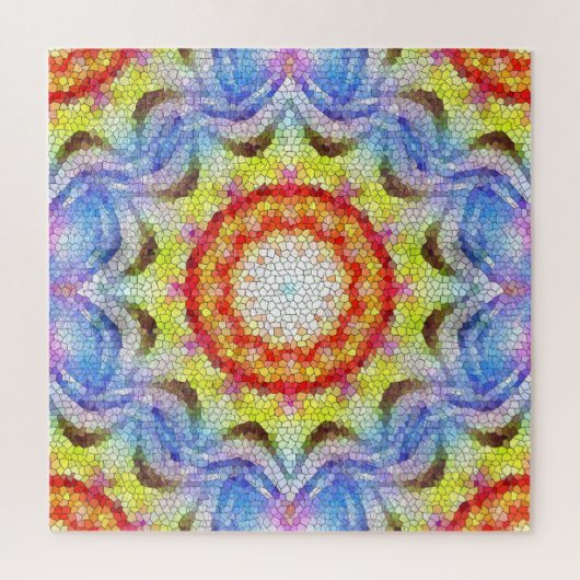 Mooie, heldere Tegel zon Legpuzzel (Verticaal)