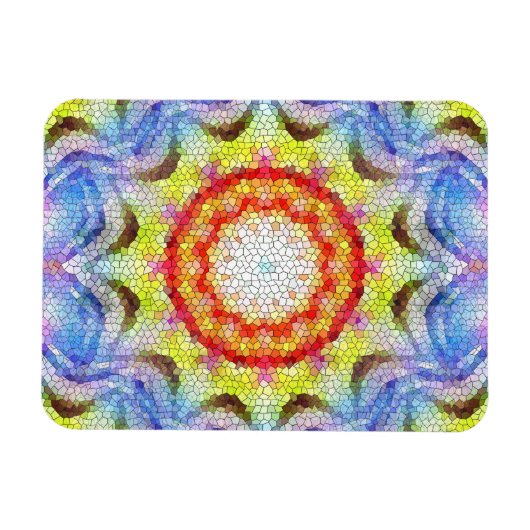 Mooie, heldere Tegel zon Magneet (Horizontaal)