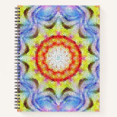 Mooie, heldere Tegel zon Notitieboek (Voorkant)