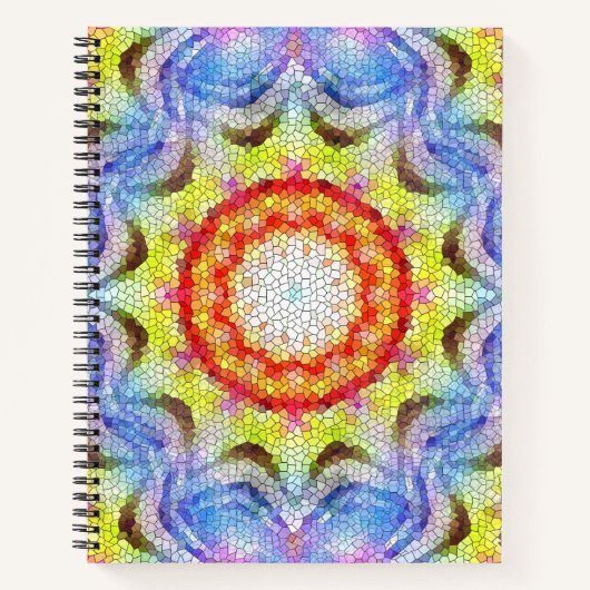 Mooie, heldere Tegel zon Notitieboek (Voorkant)