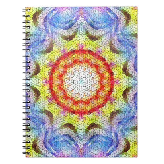 Mooie, heldere Tegel zon Notitieboek (Voorkant)