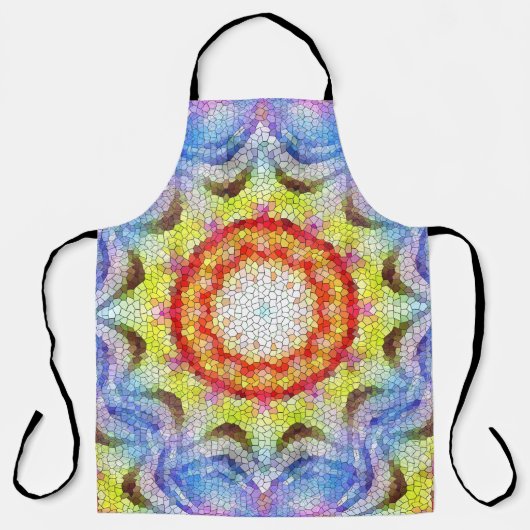 Mooie, heldere Tegel zon Schort (Voorkant)