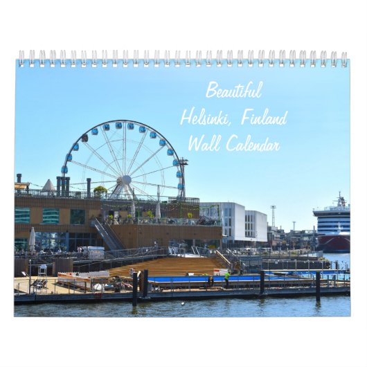 Mooie Helsinki Finland Muur Kalender (Hoes)