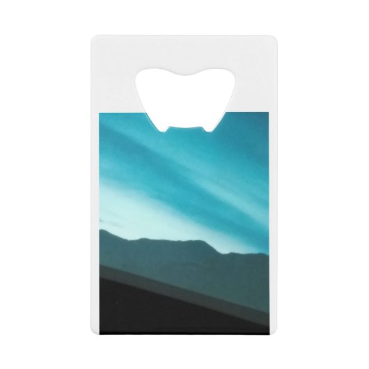 Mooie hemel creditkaart flessenopener (Voorkant)