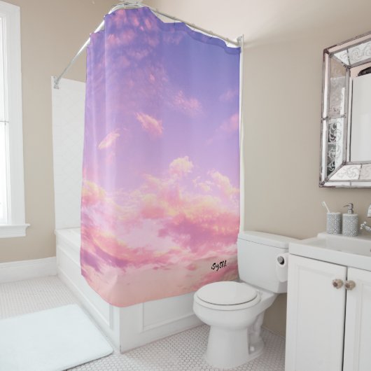 Mooie hemel douchegordijn (In situ)