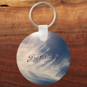 Mooie hemel en breedtegraad inspireren op maat sleutelhanger (Voorkant)