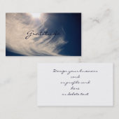 Mooie hemel en breedtegraad inspireren op maat visitekaartje (Voorkant / Achterkant)