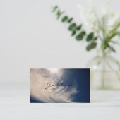 Mooie hemel en breedtegraad inspireren op maat visitekaartje (Staand voorkant)