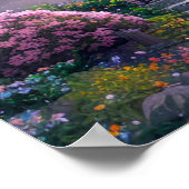 Mooie hemel op zonsondergang poster (Hoek)