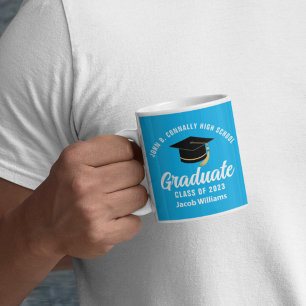 Mooie Hemelblauwe Afstudeer Geschenken Gepersonali Koffiemok