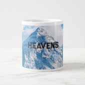 Mooie hemelsblauwe kleur afbeelding tekst Specialt Grote Koffiekop (Voorkant)