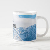 Mooie hemelsblauwe kleur afbeelding tekst Specialt Grote Koffiekop (Rechts)