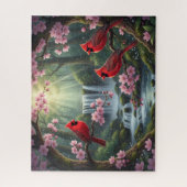 Mooie Hemelse Kardinalen Legpuzzel (Verticaal)