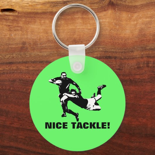 Mooie hendel, Rugby Sleutelhanger (Voorkant)