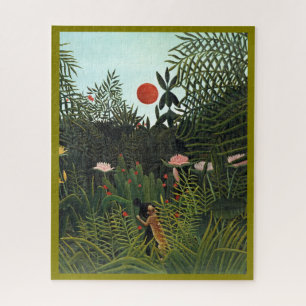 Mooie Henri Rousseau's beroemde Maagdelijk Woud Legpuzzel