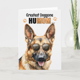 Mooie Herder Hond Grootste HuMOM Moederdag Feestdagen Kaart