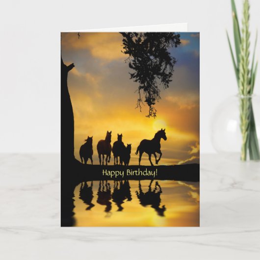 Mooie herder van paarden, Birthday over de Miles Kaart (Voorkant)