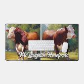 Mooie Hereford Bull Bureaumat (Keyboard & Muis)