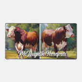 Mooie Hereford Bull Bureaumat (Voorkant)