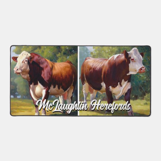 Mooie Hereford Bull Bureaumat (Voorkant)