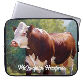 Mooie Hereford Bull Laptop Sleeve