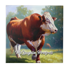 Mooie Hereford Bull Tegeltje