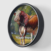 Mooie Hereford-stier (Hoek)