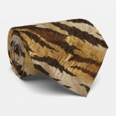 Mooie Herenaccessoires Exotische Print Stropdas (Opgerold)