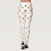 Mooie herfst bladeren bloemen patroon Girly Leggings (Achterkant)