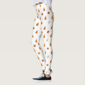 Mooie herfst bladeren bloemen patroon Girly Leggings (Links)