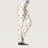 Mooie herfst bladeren bloemen patroon Girly Leggings (Rechts)