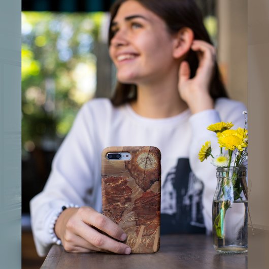 Mooie herfst bladeren gepersonaliseerde naam Case-Mate iPhone case