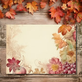 Mooie herfst bladeren herfst bruiloft details informatiekaartje