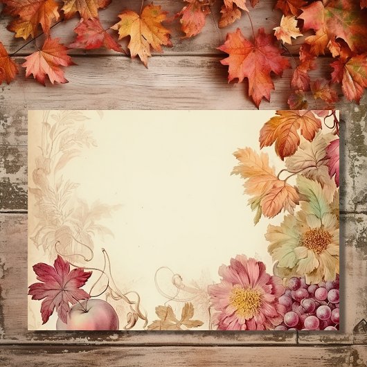 Mooie herfst bladeren herfst bruiloft details informatiekaartje