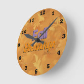 Mooie Herfst Blessings Wall Clock Ronde Klok (Hoek)