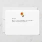 Mooie Herfst bloemen, bedankt (Achterkant)