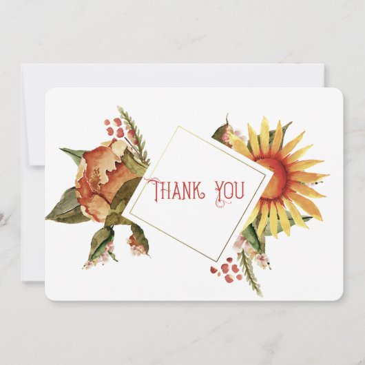 Mooie Herfst bloemen, bedankt (Voorkant)