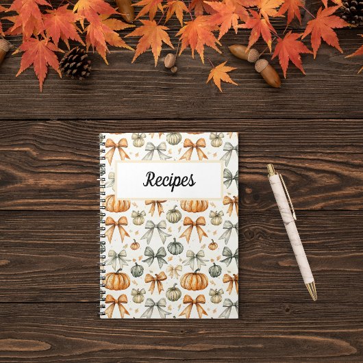 Mooie Herfst Boog Patroon Notitieboek