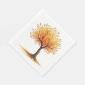 Mooie Herfst Boom Servetten (Hoek)