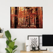 Mooie herfst bos poster (Thuiskantoor)