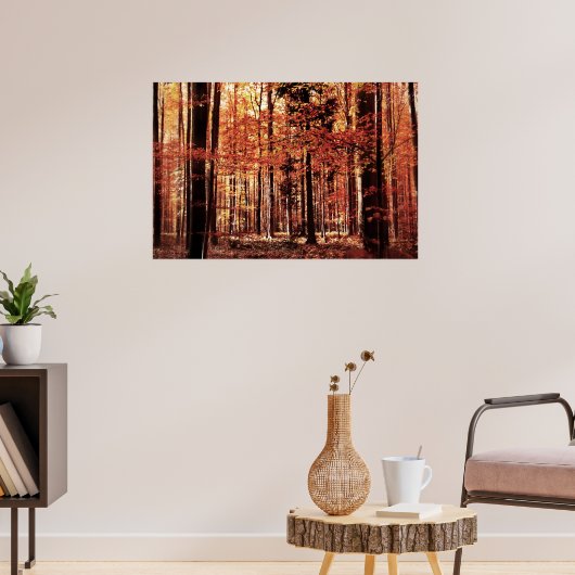 Mooie herfst bos poster (Woonkamer 3)