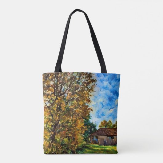 Mooie Herfst Dag Afbeelding Tas (Achterkant)