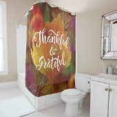 Mooie Herfst Dankbaar & Dankbaar Douchegordijn (In situ)