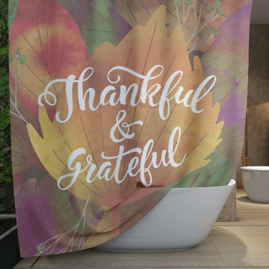Mooie Herfst Dankbaar & Dankbaar Douchegordijn